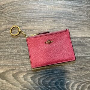 coach mini skinny ID case pocket keychain wallet